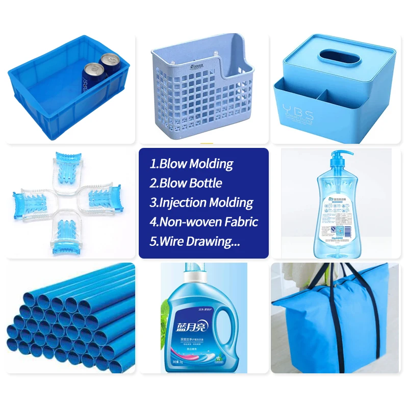 Blue Color PP/PE/ABS/PET Pellets Polyethylene Plastic Color Masterbatch