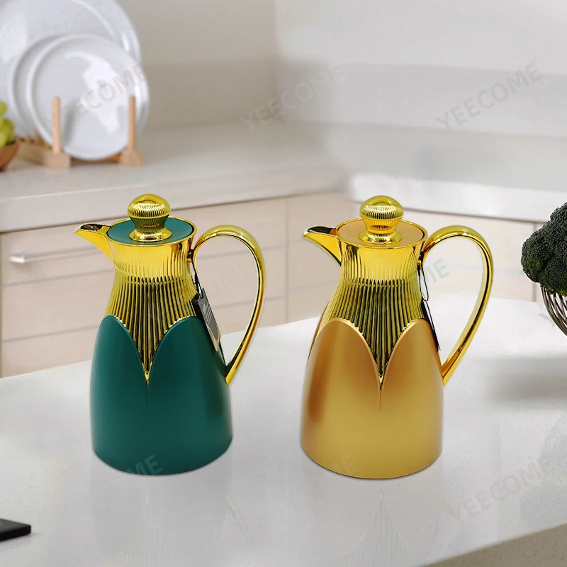 Custom logo spray painting design process vaccum flask&thermoses flask Keep Hot 24hrs coffee maker pot  1L glass water jug