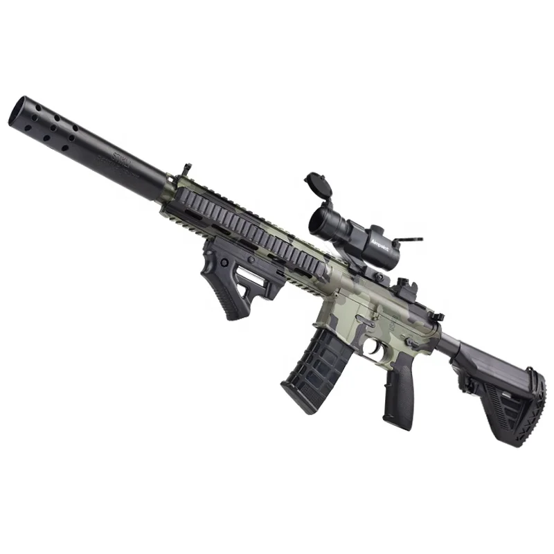 BunnyHi SQ027 Kids Adults Outdoor Activities Water Beads Splatter Guns Toy Shooter Game M416 Electric Gel Splatter Ball Gun