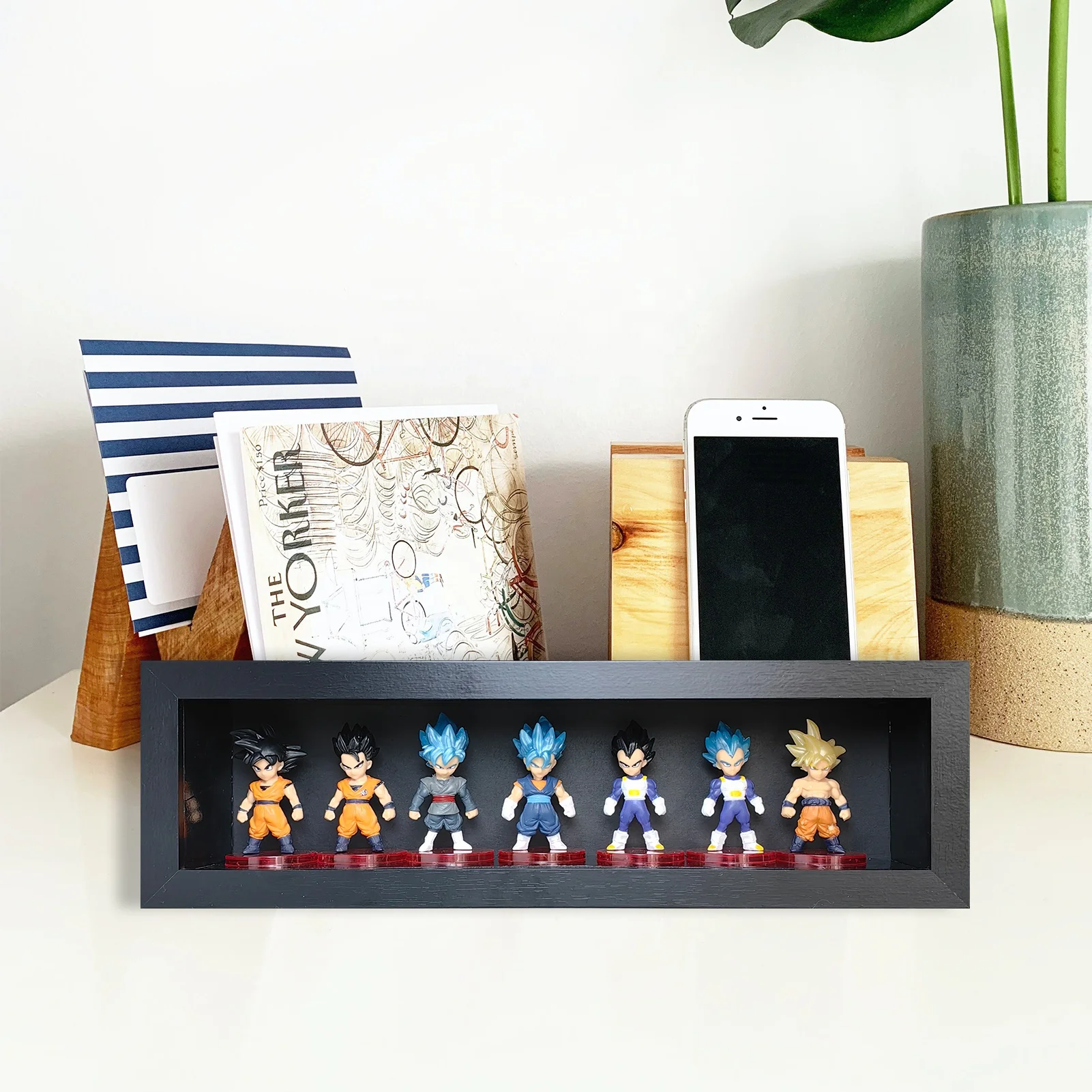 Wooden Action Figure Display Case Collection Cabinet Toy Figure Display Funko Pop Figures Display Case