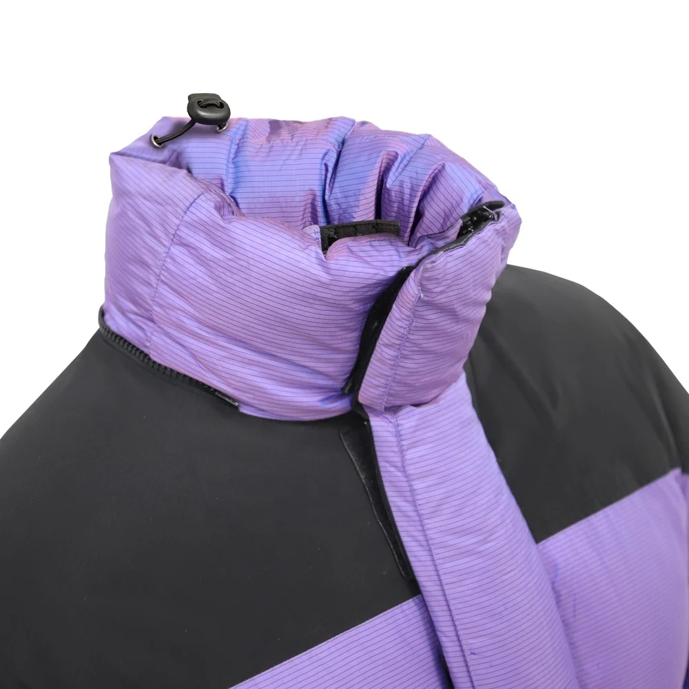 Custom Streetwear Women Bubble Puff  Real Goose Down Puffer Jacket Manufacture