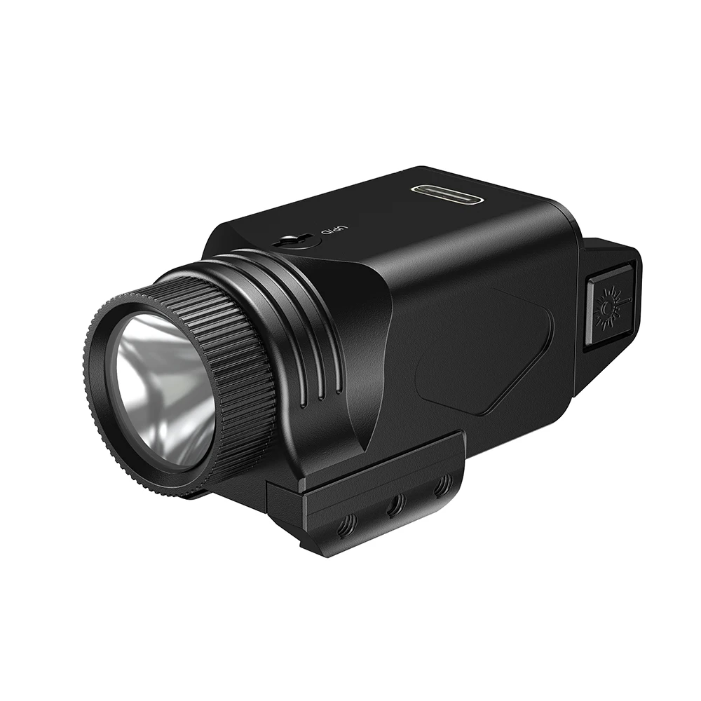 AETRONIX LED Flashlight and Laser Sight Combo Strobe Flashlight Steady Visible Light for Hunting