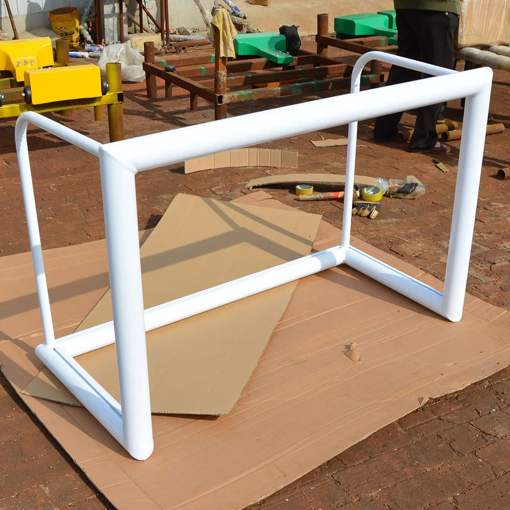 Best Seller from China Regulation Size 4'x2' Aluminum Soccer Goal Portable High Air Retention Logo Style for Indoor Use