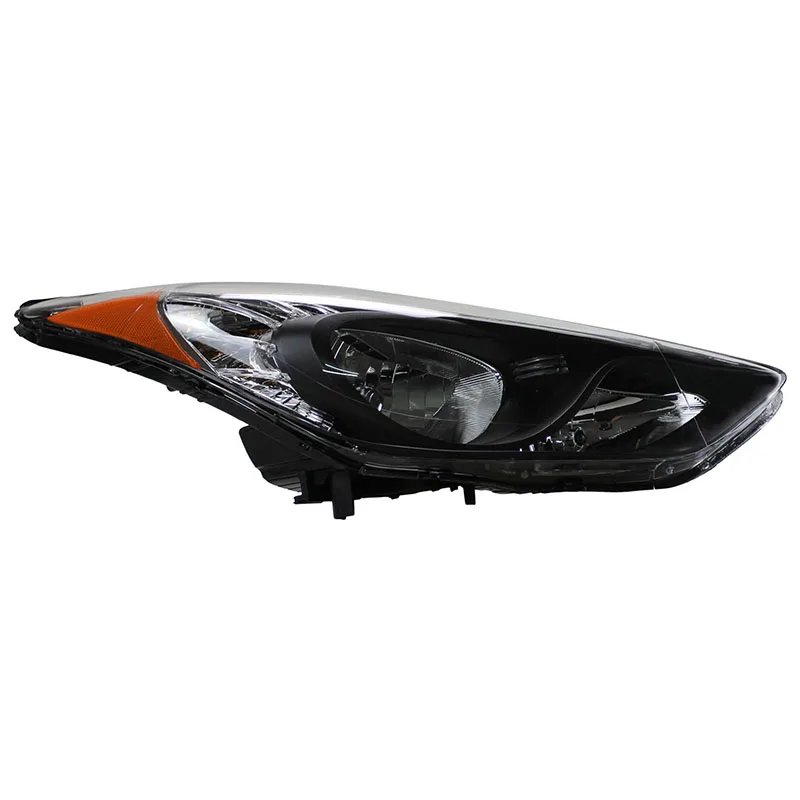 Halogen Front Headlamp Black For Hyundai Elantra 2011 2012 2013