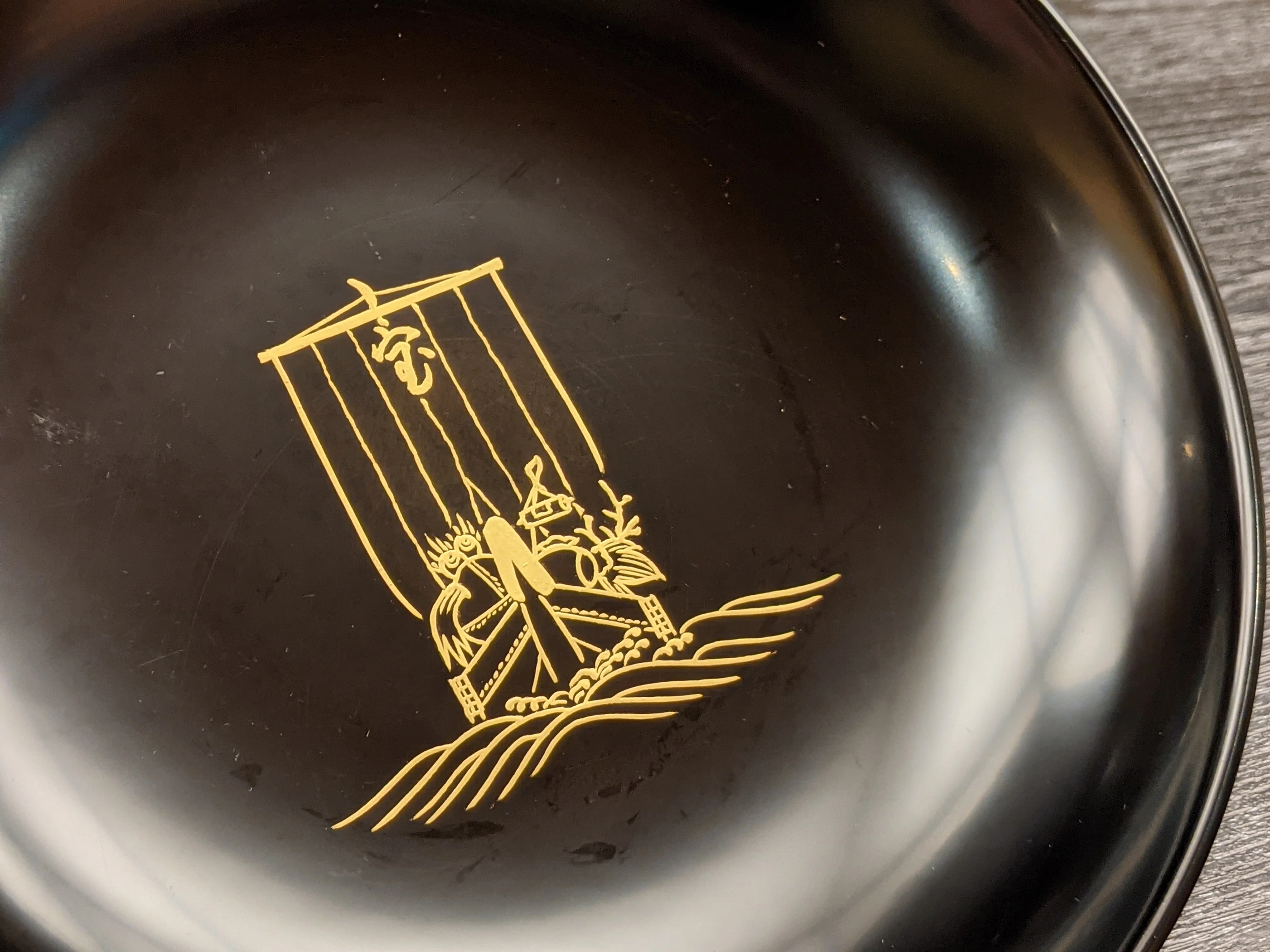 Japan High Quality Noodles Soup Ramen Bowl With A Lacquer Coating