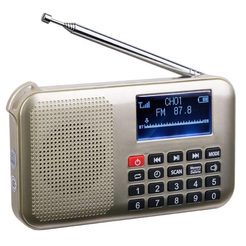Солнечный карты-в динамик L-388 с текстами дисплей старика карман MP3