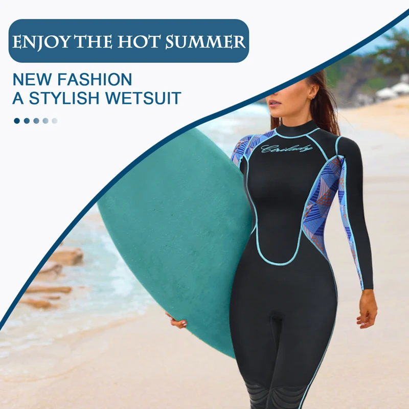
Wholesale super Stretch Diving Suit Full body Wet Suit Neoprene Women Surfing Wetsuit 