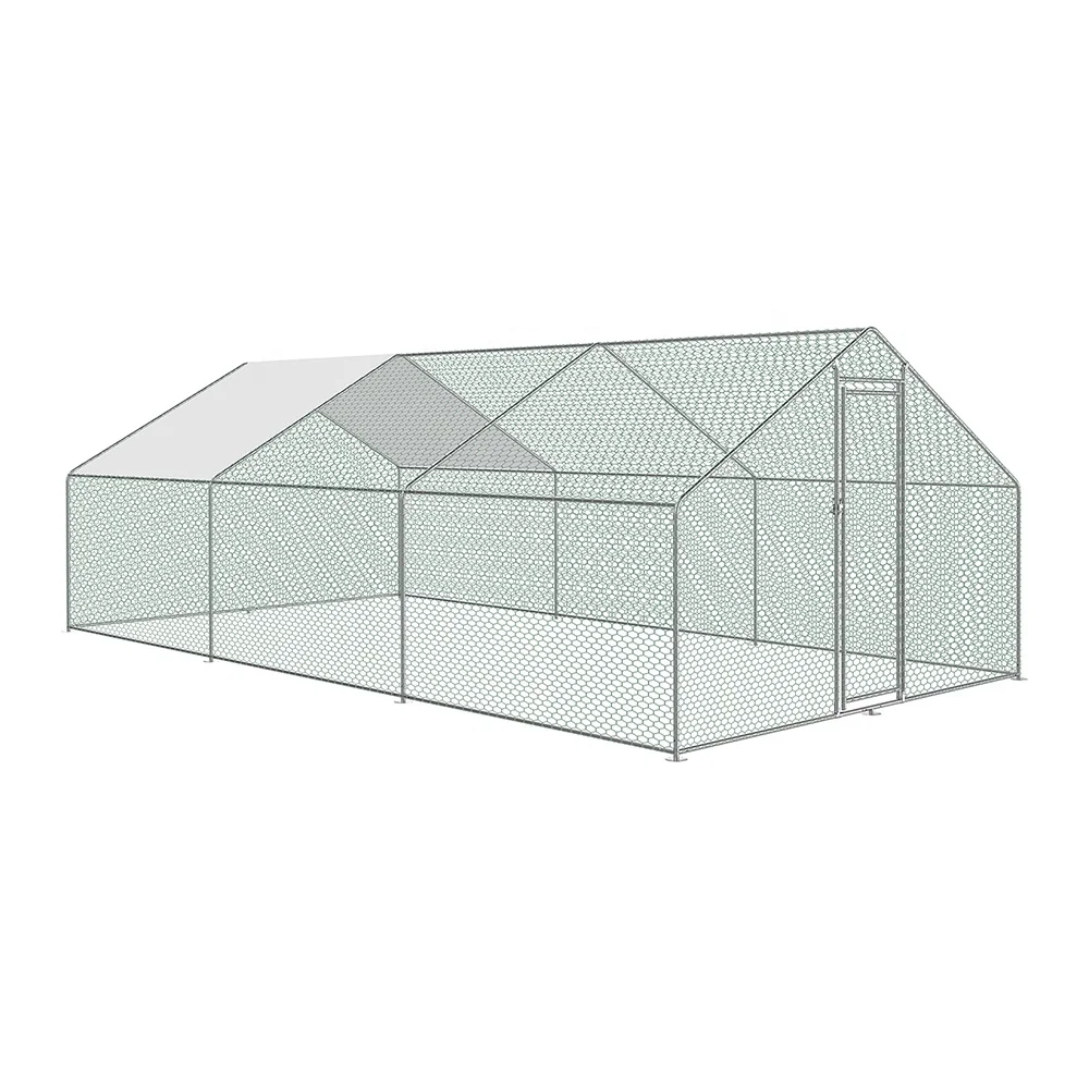 3x6ft Large Chicken coop Metal Hen House Steel Cage JQX factory sale