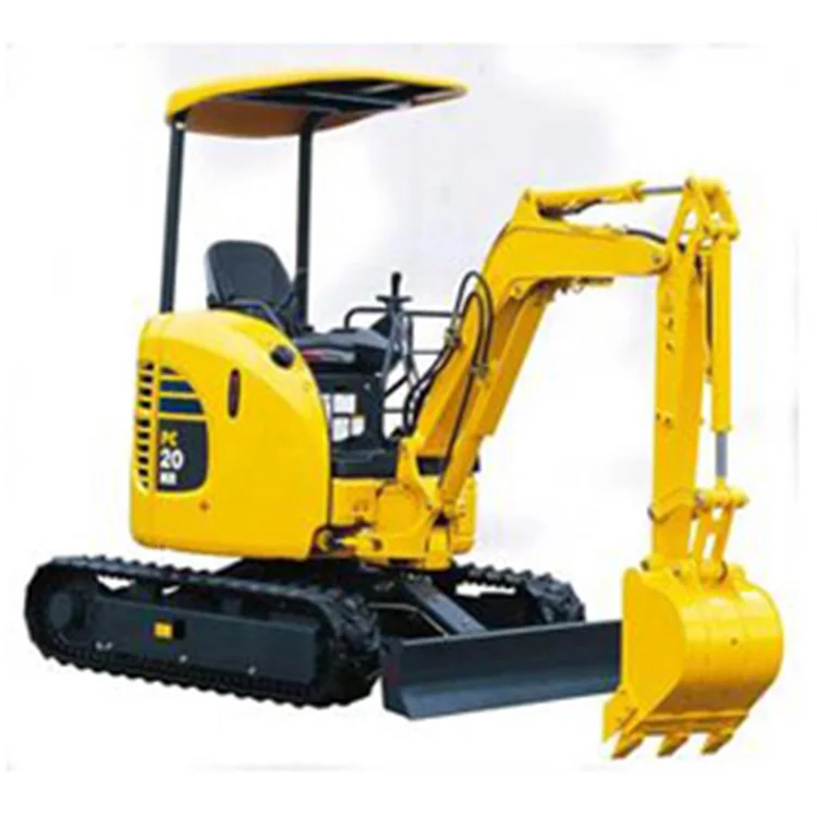 Used mini excavator machine komatsu PC20 hydraulic excavators PC 20MR with front blade mini digger excavators