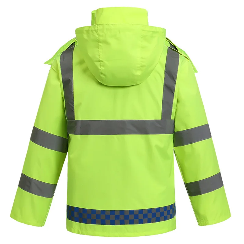 CE Certificated High Visibility Traffic Jacket Reflective Safety Jackets Wholesale Style Security Construction jacket set