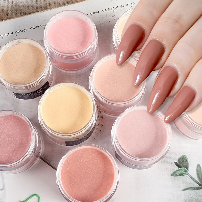 150 Colors Dip Powder Nail Kit Starter Translucent Nude Glitter Gray and Green Cover Dipping Acrylic