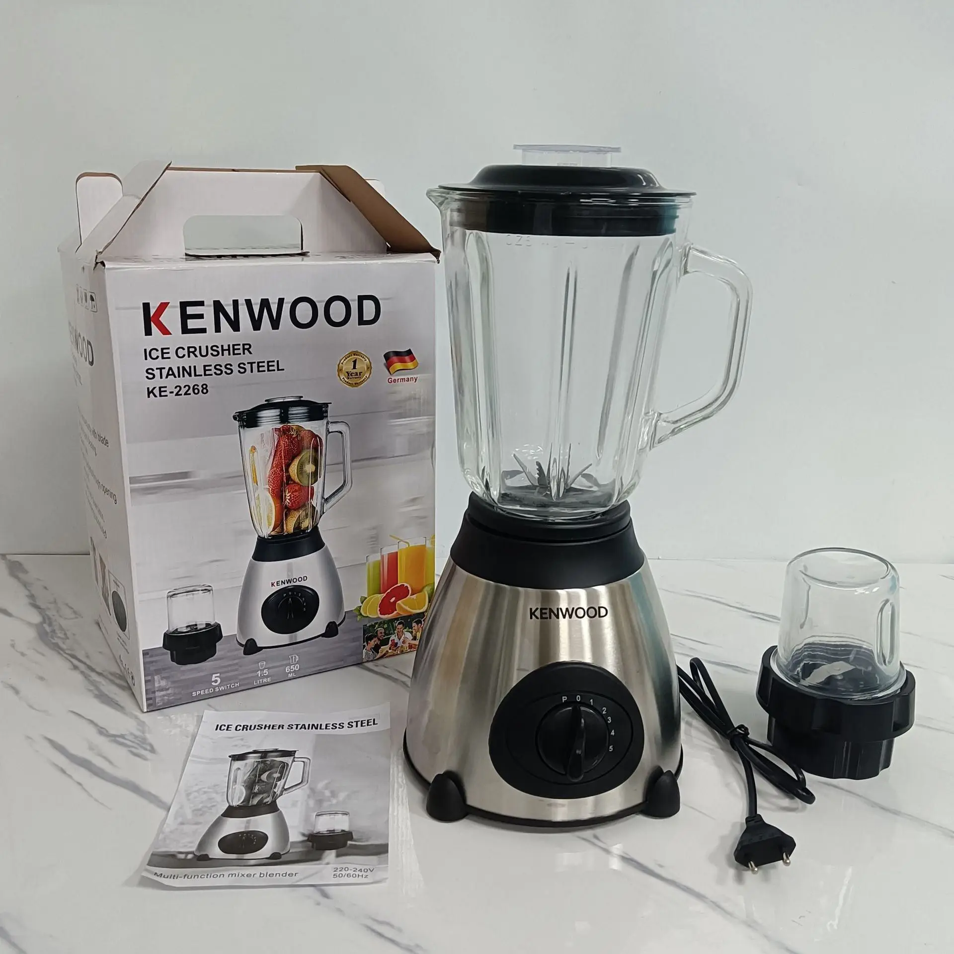 Stainless steel glass grinder multifunctional home kitchen appliances electric fruit smoothie mixer food juicers and blenders