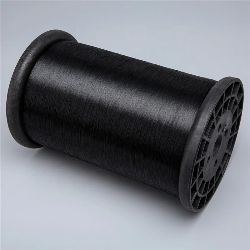 100% Polyester PET Monofilament Yarn 0.30MM BlackColor for Fishing Net