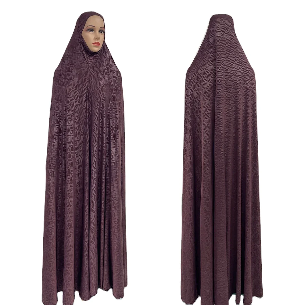 MC-1642 2024 длинное мусульманское платье Jilbab Abaya Исламская этническая одежда молитвенная цельная для мусульманских женщин