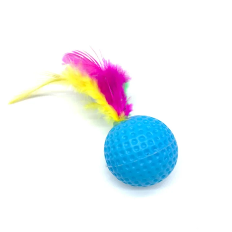 
Pet Product cat sounding toys color golf badminton Interactive Kitten pet cat toys 