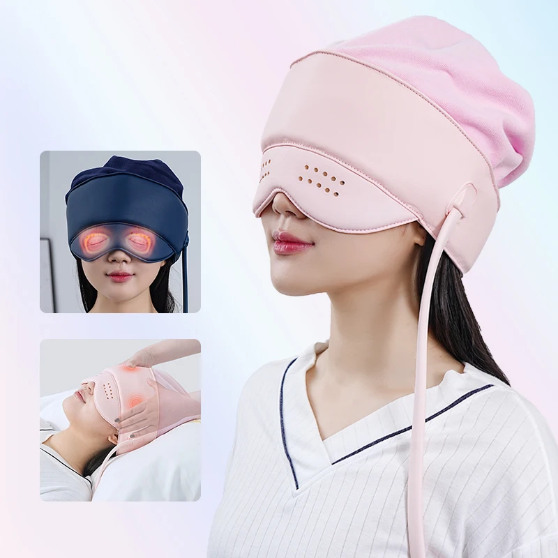Stress Relief Airbag Head Massager With Eye Acupoint Head Massager With Heating Multifunctional Airpressure Head Massager
