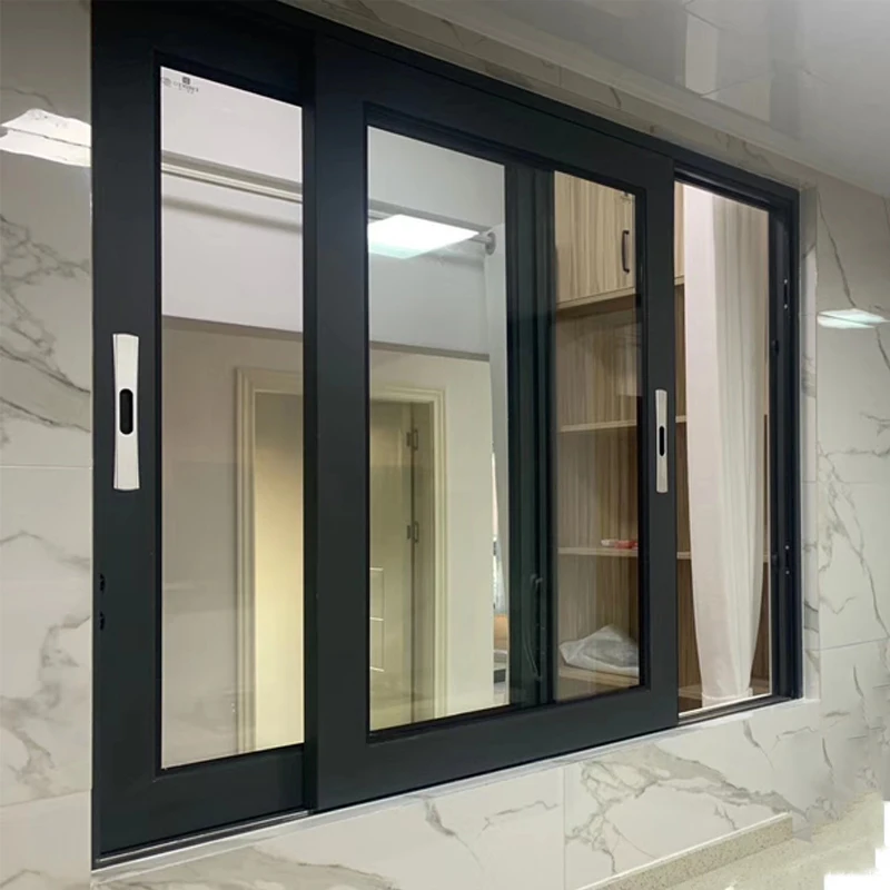 D-TOP 2023 automatic windows and doors sliding window with inside grill aluminum glass sliding Window for home