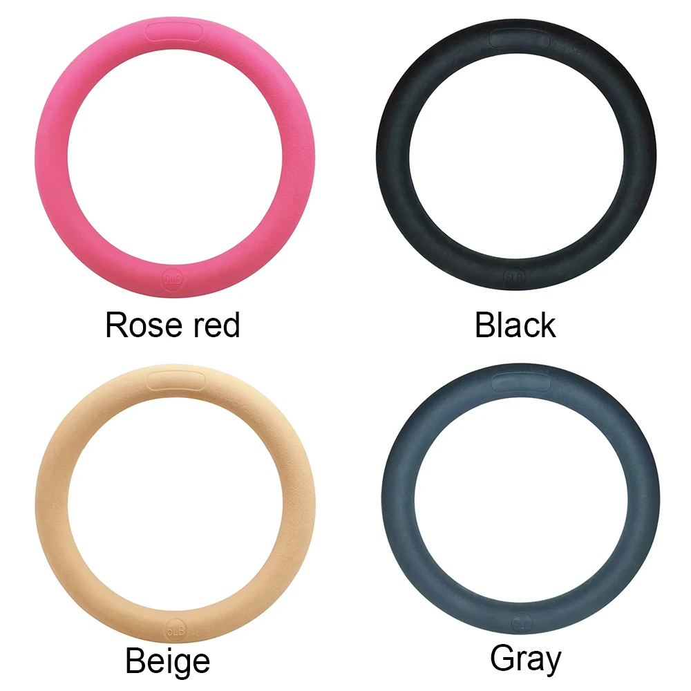 Waterproof Yoga Pilates Cast Iron Power Ring Fashion Dumbbell Weight Lifting Silicone Fitness for Home Gym