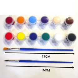 Wholesale non toxic cheap mini 3ml strip pot kids acrylic color paint quick drying water soluble acrylic paints
