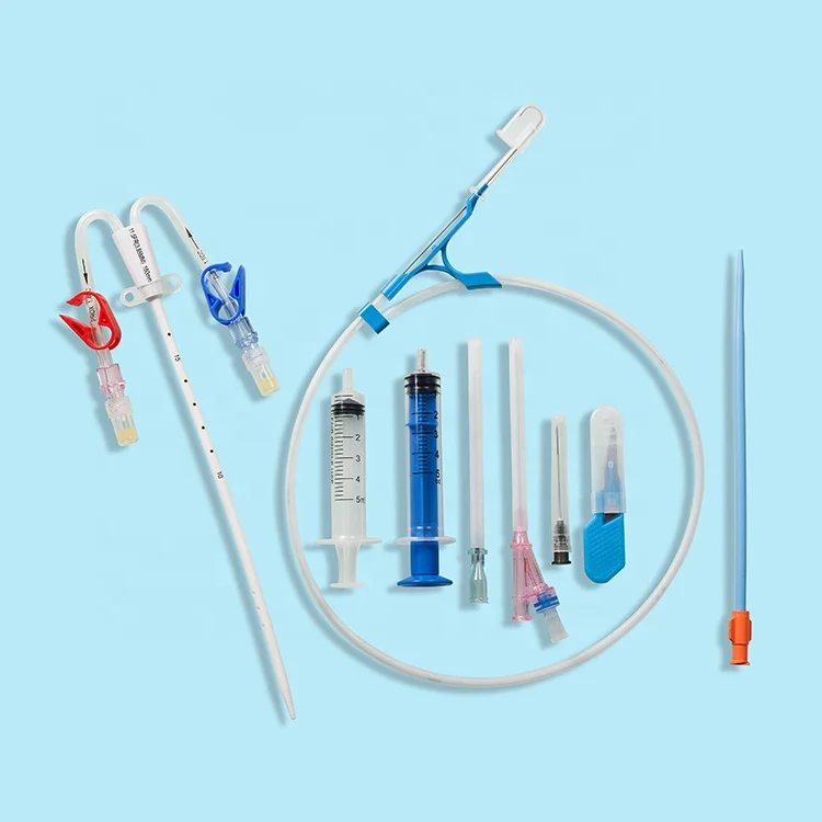 Medical Hemodialysis care Kit/11.5FR/12FR double lumen hemodialysis catheter kits