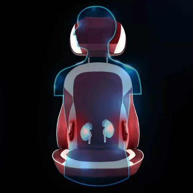 OEM Customized Portable Car Masajes Seat Vibrating Neck and Back Shiatsu Massage Cushion Full Body Use