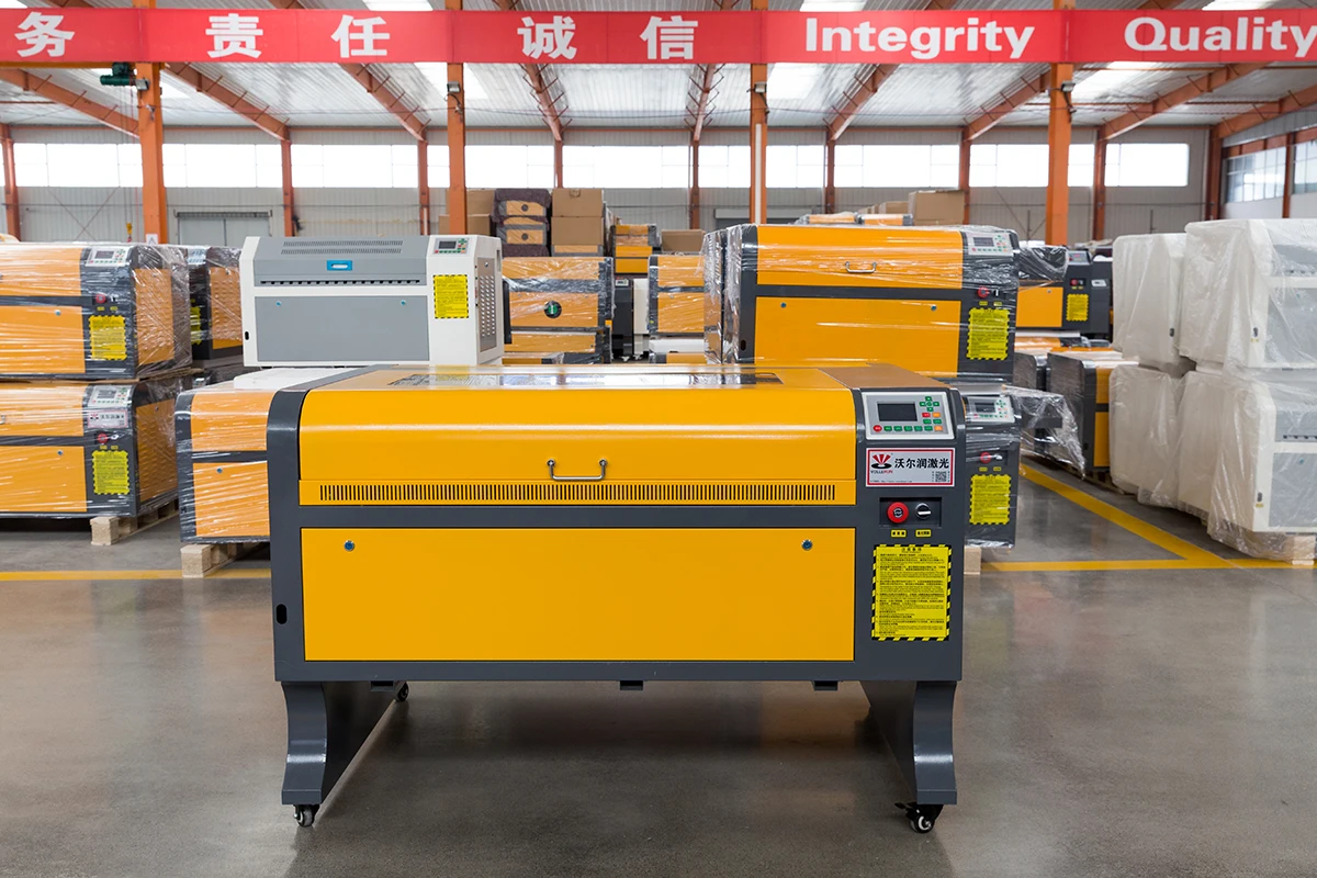 voiern 6090 9060 60w 80w 100w 130w 150w 3d co2 laser engraving cutting machine and laser engraving machine price with 57 motor