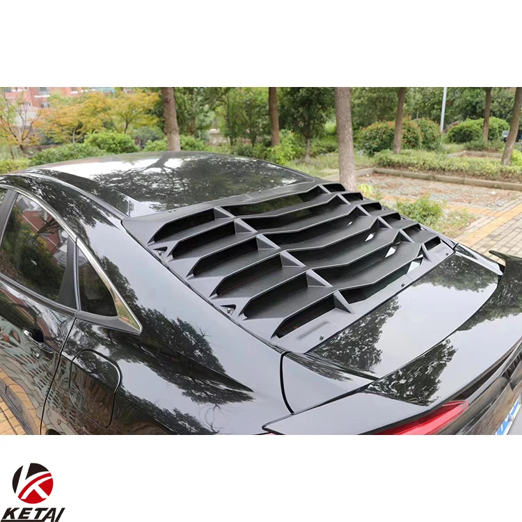 Modern Style Stainless Steel Car Bumper Rear Window Louver for HONDA CIVIC Sedan 2016-2022