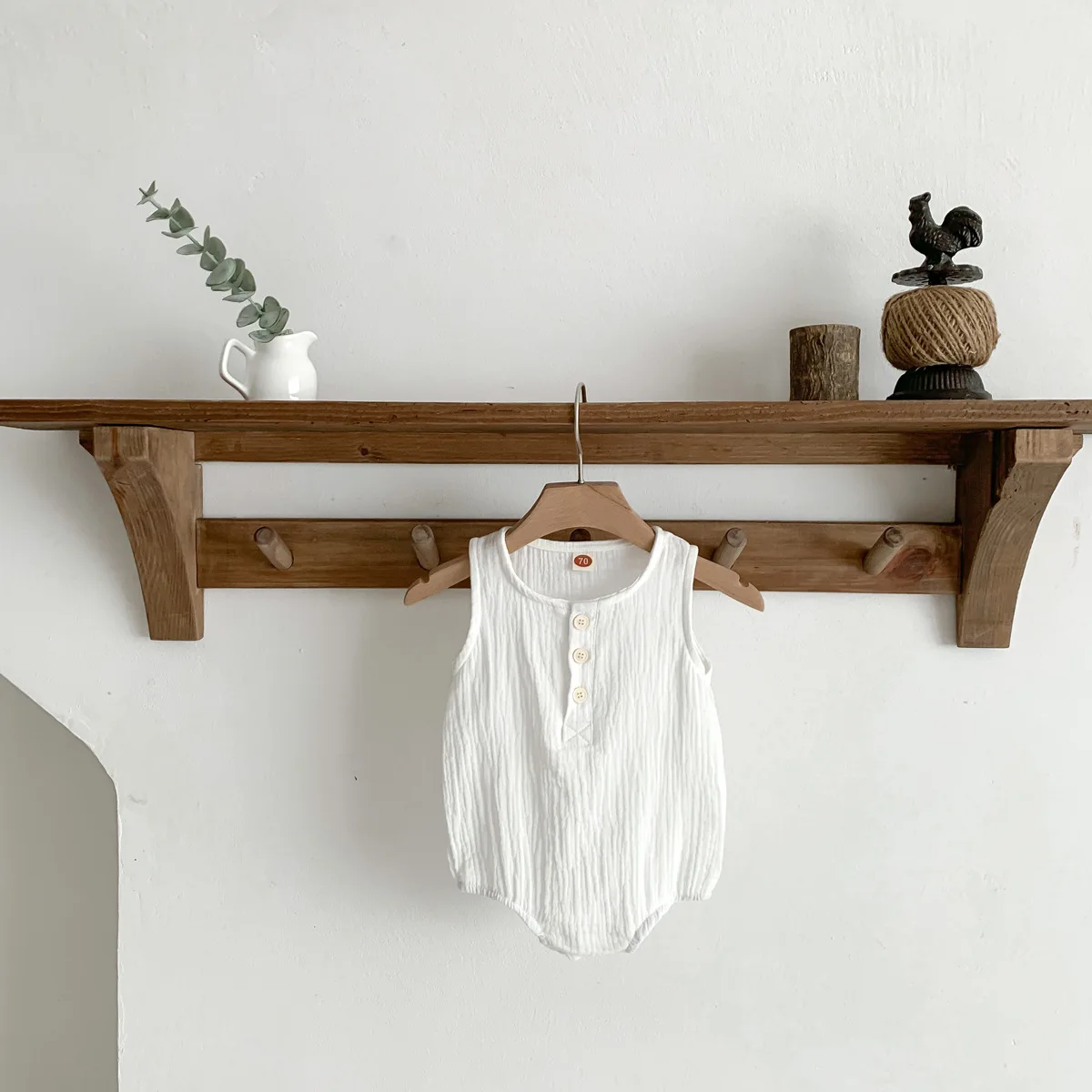 Customized plain sublimation summer pure colour newborn baby white muslin baby leotard romper for boy 3-6 months