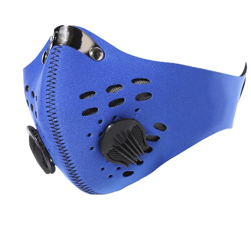 Sport Masks With Breathing Valve Replacement Filter Reusable Dust Cycling Sports Mask