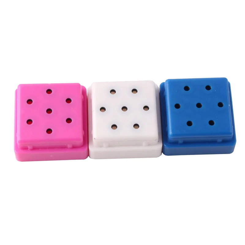 Wholesale Plastic Carbide Nail Bit Case 7 Slot Naildrill Bit Display Holder Empty Nail Tool Storage Box