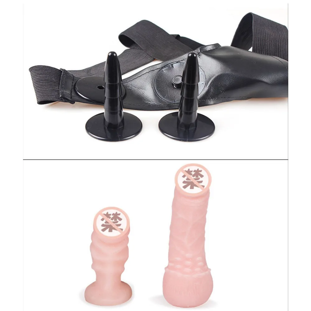 Wholesale Price Soft Realistic Belt Strap On Sex Vibrator with Anal Penis Dildo Massage Wand for Women