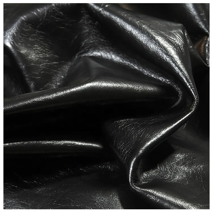 New first layer cowhide wrinkled oil wax leather shoes material bag clothing