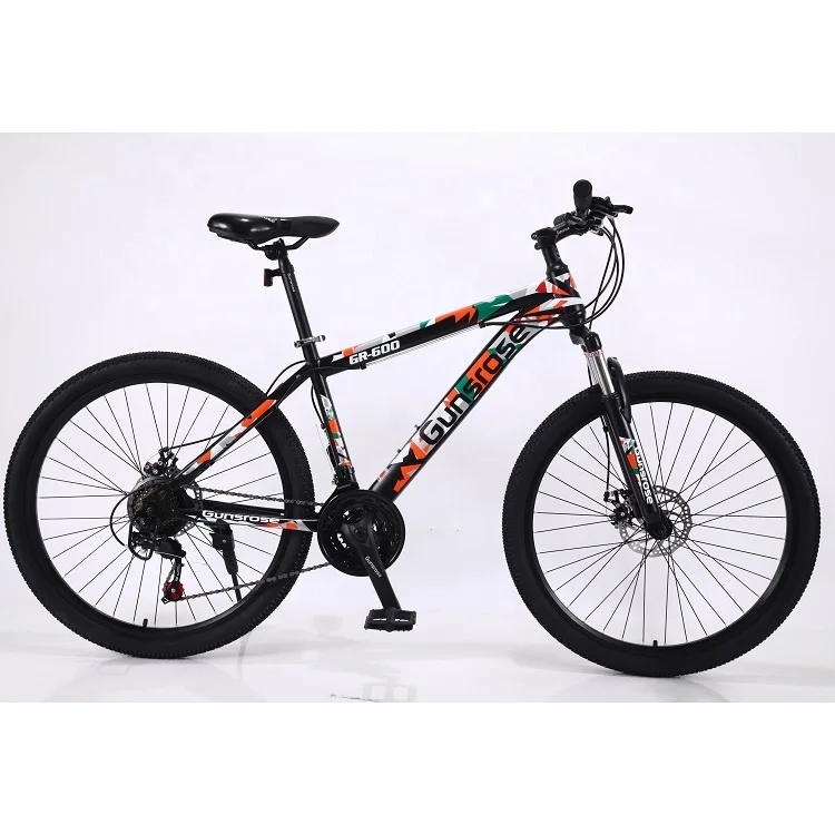 High-Configuration Used 26-Inch Mountain Bikes Carbon Alloy Rim & Steel Fork with Disc Brake & Ordinary Pedal