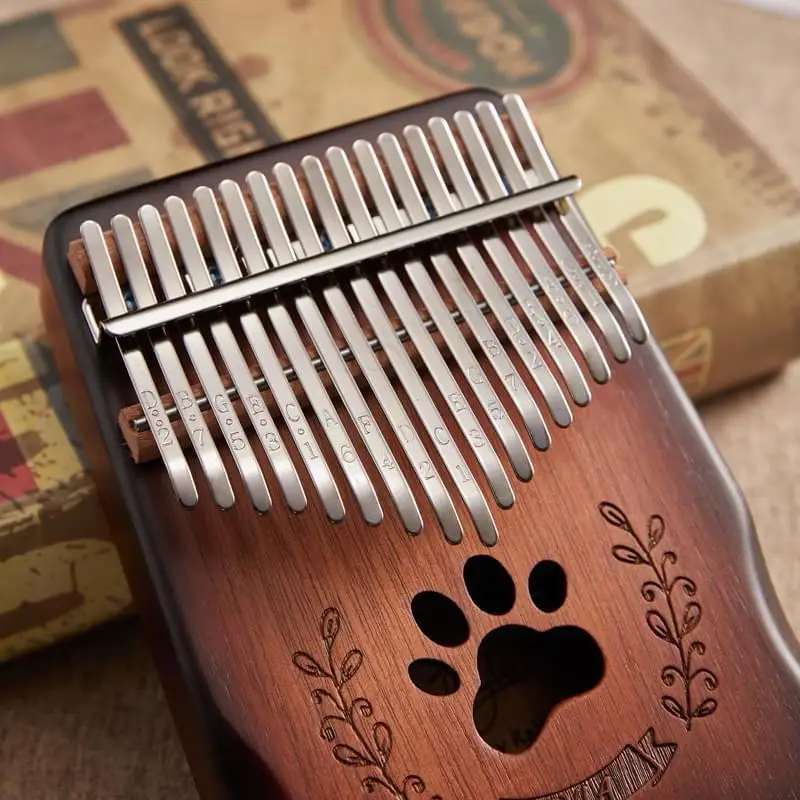 byla  exclusive model chromatic kalimba OEM  piano gradient colorful 17 keys climbas