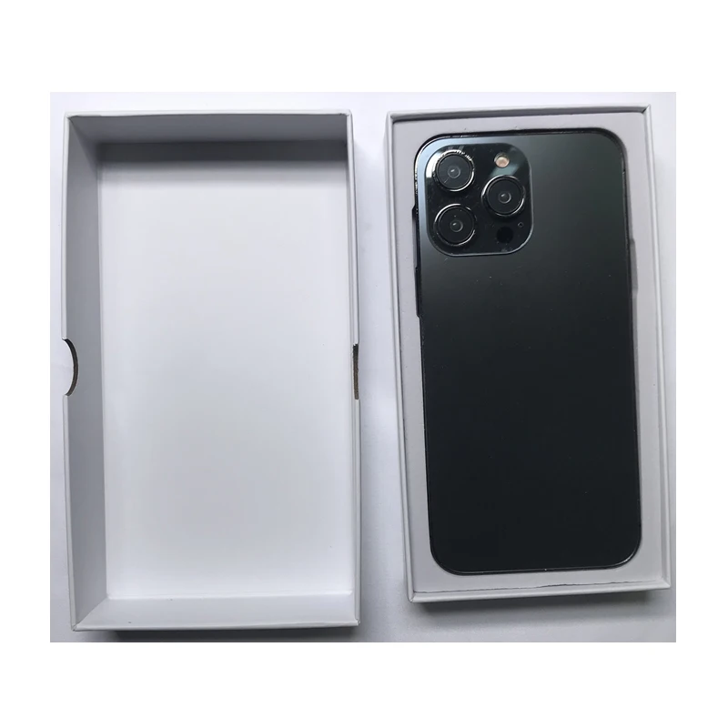 Exquisite and safe paper mobile phone storage box for 14 pro max mobile phone protection box for 14 plus dummy phone model in it