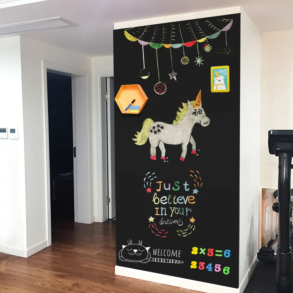 Amazon popular refrigerator magnet calendar black chalkboard weekly plan