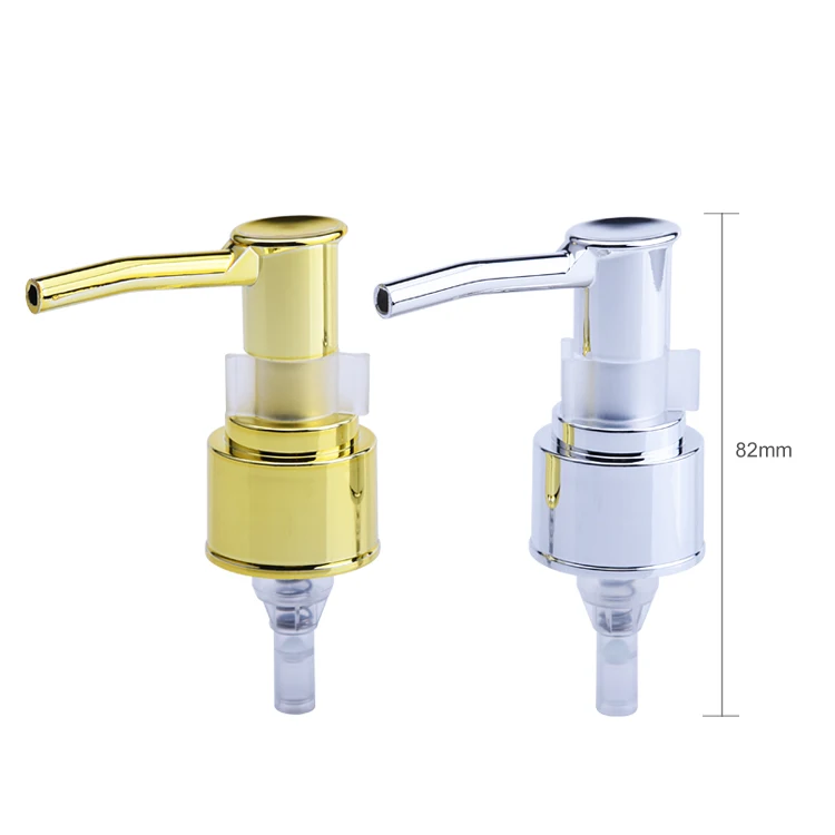 Non Spill liquid soap pump dispenser silver plastic lotion pump clip lock