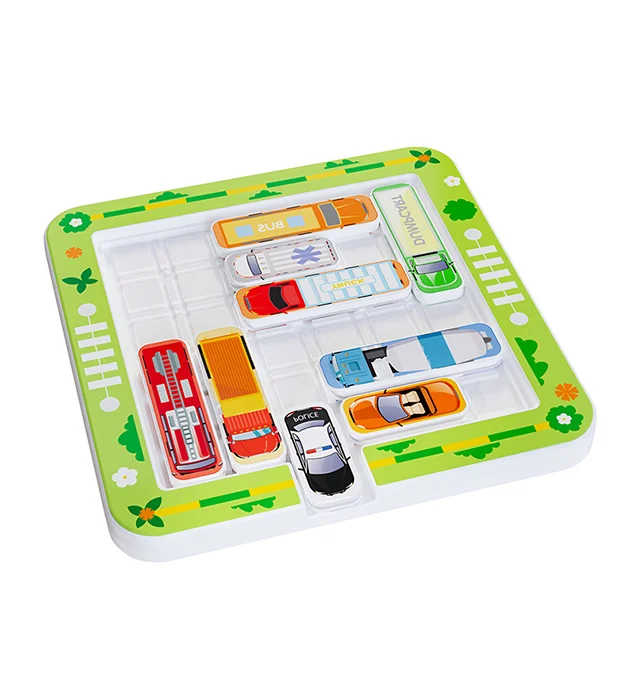 Thinking training toys Child Magnetic Moving Car Break Through Board Game  with 15 Cars and 360 Levels Parent-child games