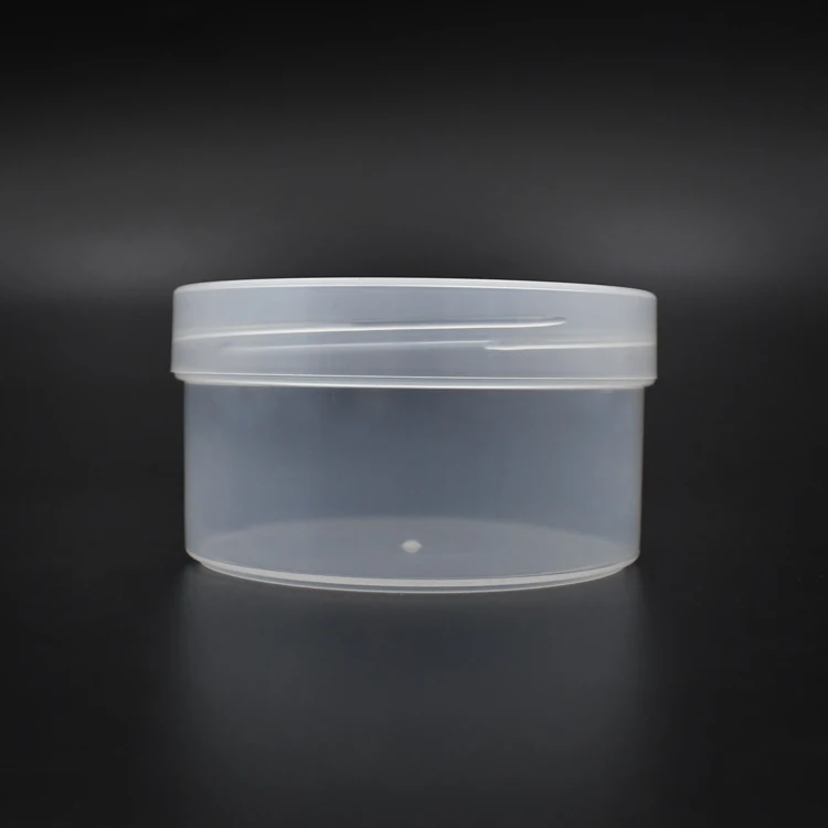 250ml Luxury Empty Cosmetic Containers Biodegradable Cosmetic Packaging Plastic Cream Jar with gold li