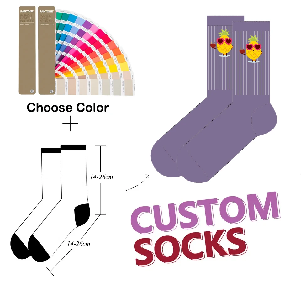 New style anime happy funny hip-hop skateboard sock women character cotton funky funny cartoon men socks