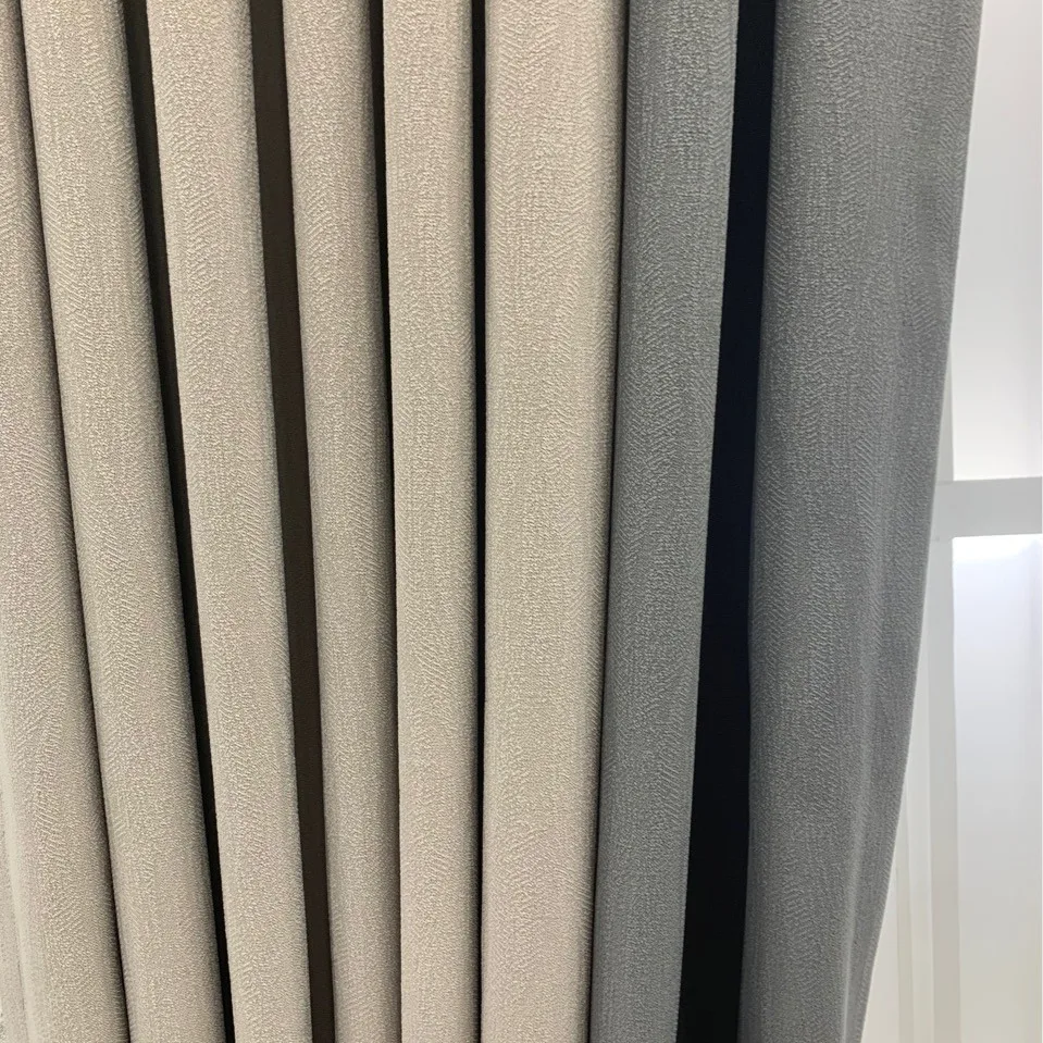 JIUANG Manufacturer wholesales high-quality water-based cotton full blackout curtains for the living roommodern curtains