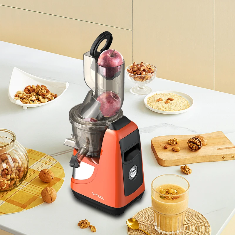 Simple installation wide feed chute household use easy clean multi-purpose electric pomegranate fresh big mouth slow juicer