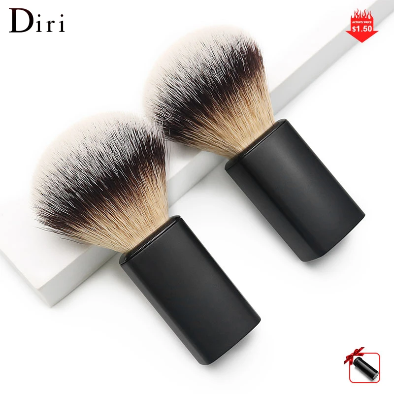 American Customer like Premium Cosmetic Brush  portable light weight matte ABS handle synthetic hair shaving brush