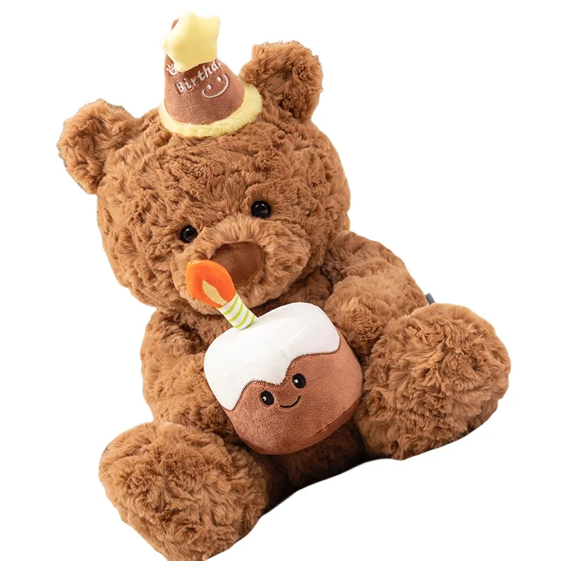 50cm cute soft cake Bear plush toy  doll soft and comfortable birthday gift for children