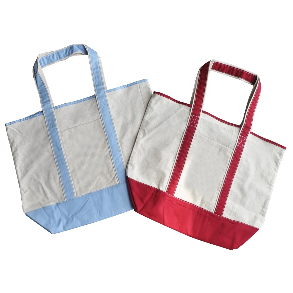 
Cotton Canvas Boat Tote Bag /heavy duty shopping bags 