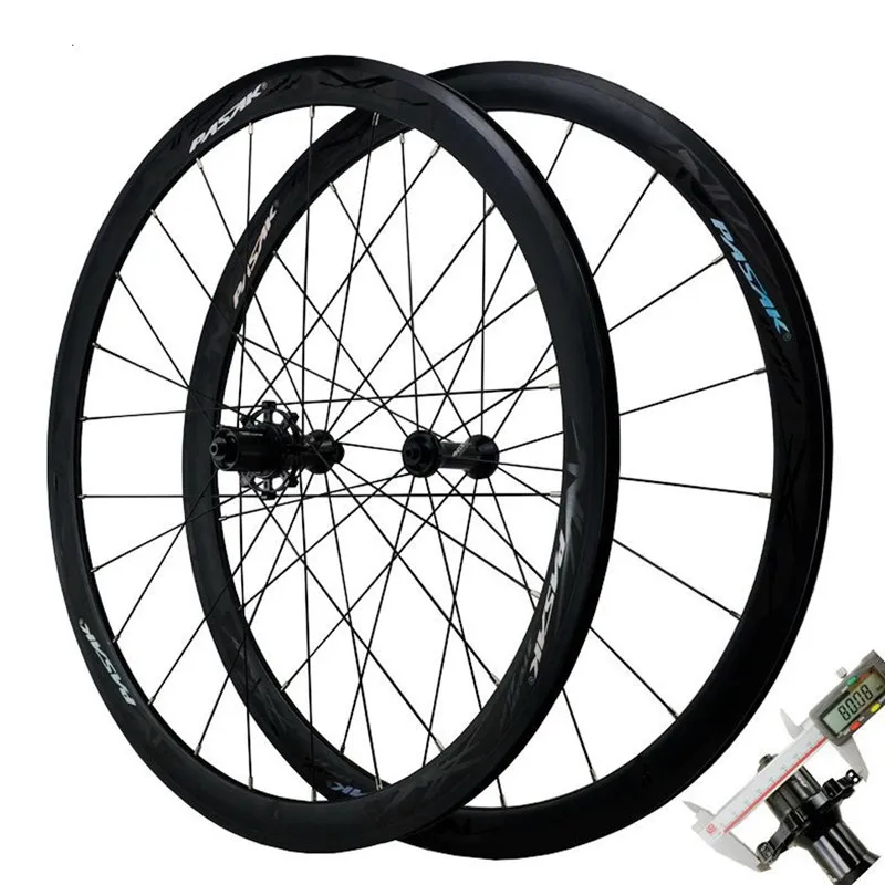 Hot Sale PASAK 40mm 700C Aluminum Alloy Road Bike Wheels Bicycle Front 20H Rear 24H 12 Speed Clincher Rim 6 Claw Wheelset