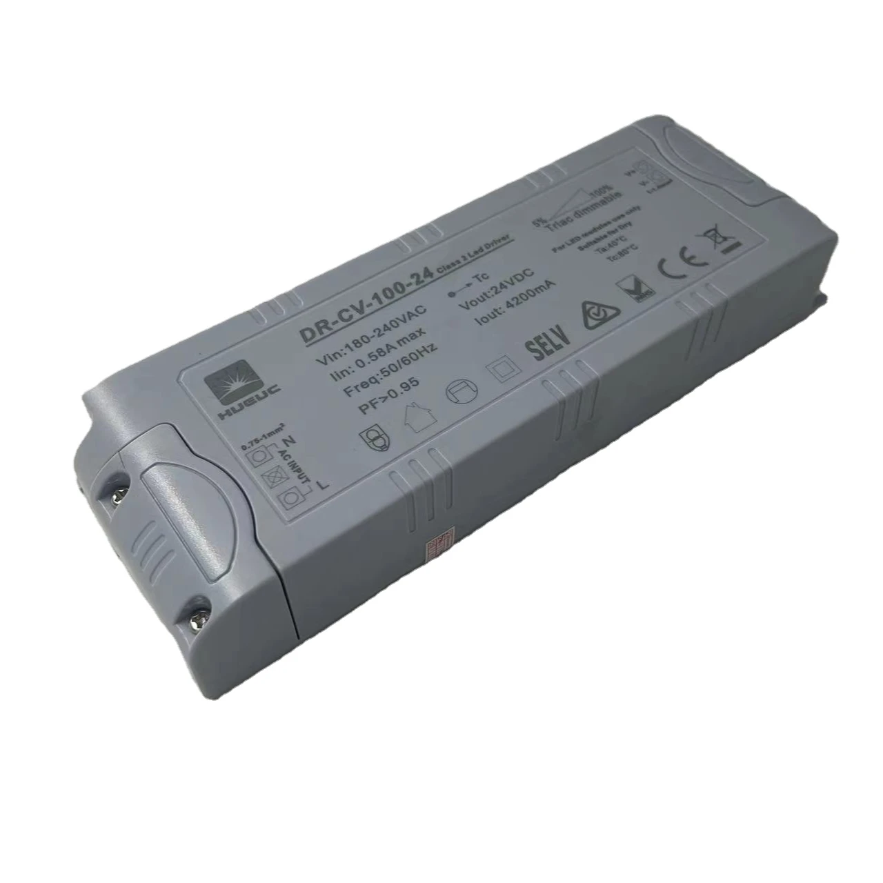 HUEUC 110v до 24V 100W Постоянное напряжение ТРИАК с регулируемой яркостью светодиодный импульсный источник питания