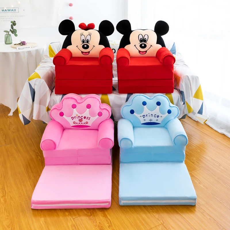 security Four layers of cartoon folding sofa children furniture kids sofa