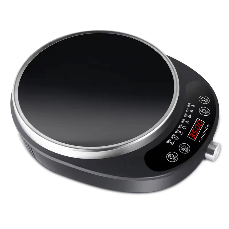 Настольная горелка лучшего качества по низкой цене, Индукционная сенсорная панель с датчиком и ручкой, 3500 Вт, портативная электрическая индукционная плита