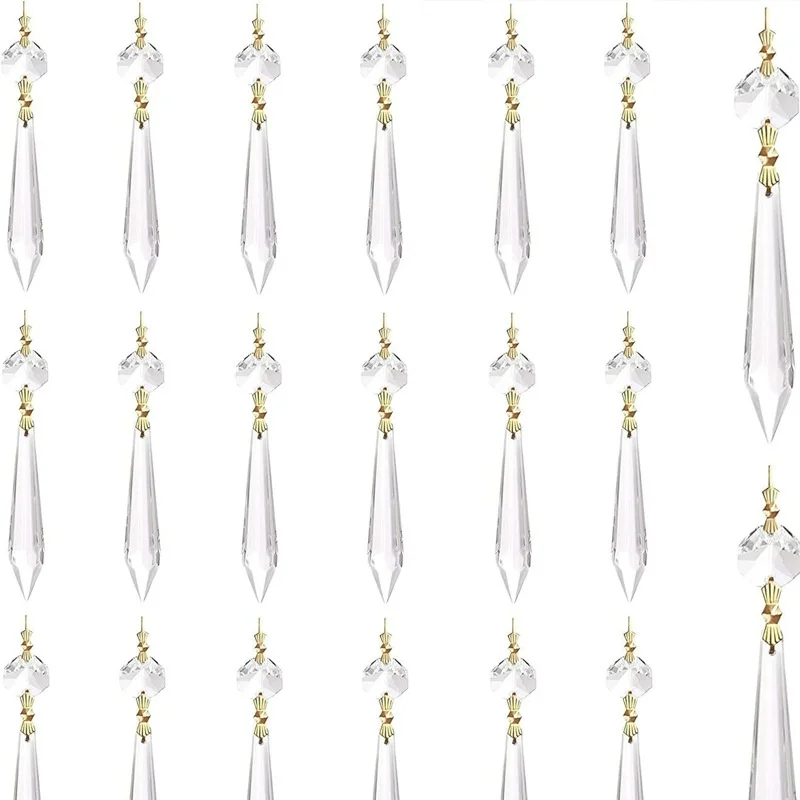 Multi-Size Decorative Crystal Pendant Chandelier with Pearl and Glass Beads Featuring Prism Lampwork & Glass Beads